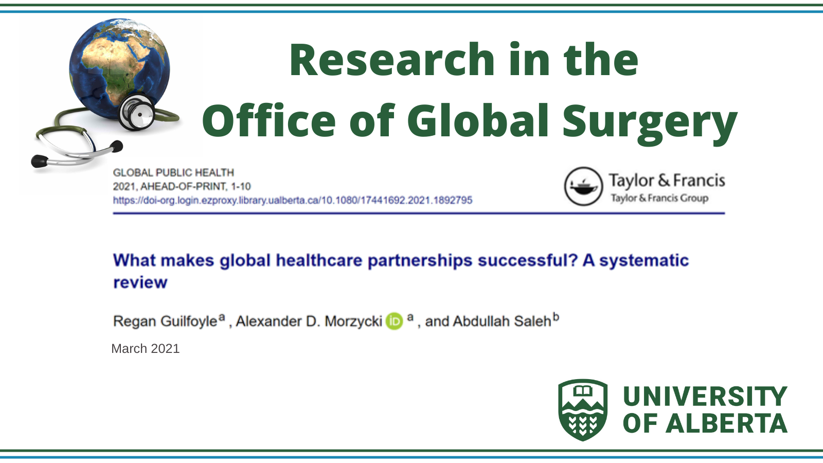 What Makes Global Healthcare Partnerships Successful? A Systematic Review