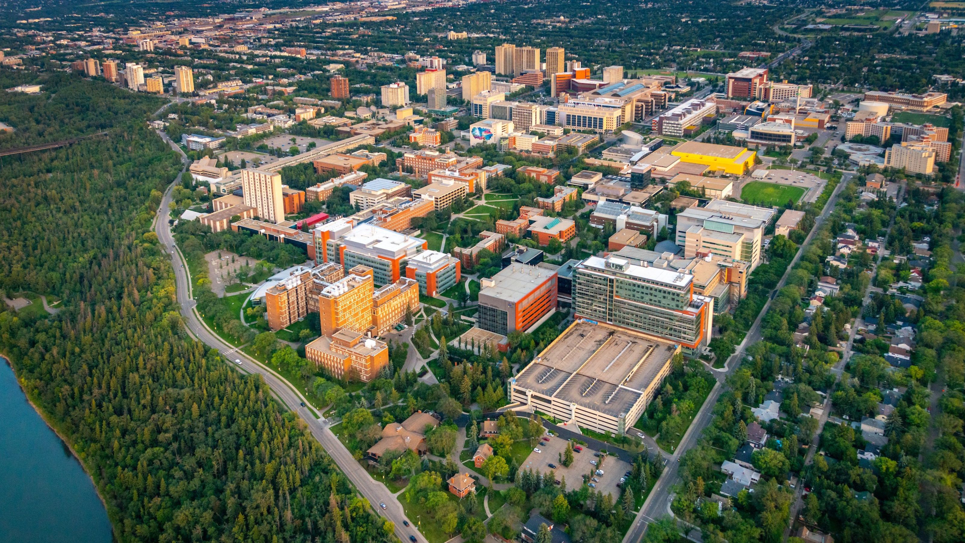 Aerial view of U of A North Campus