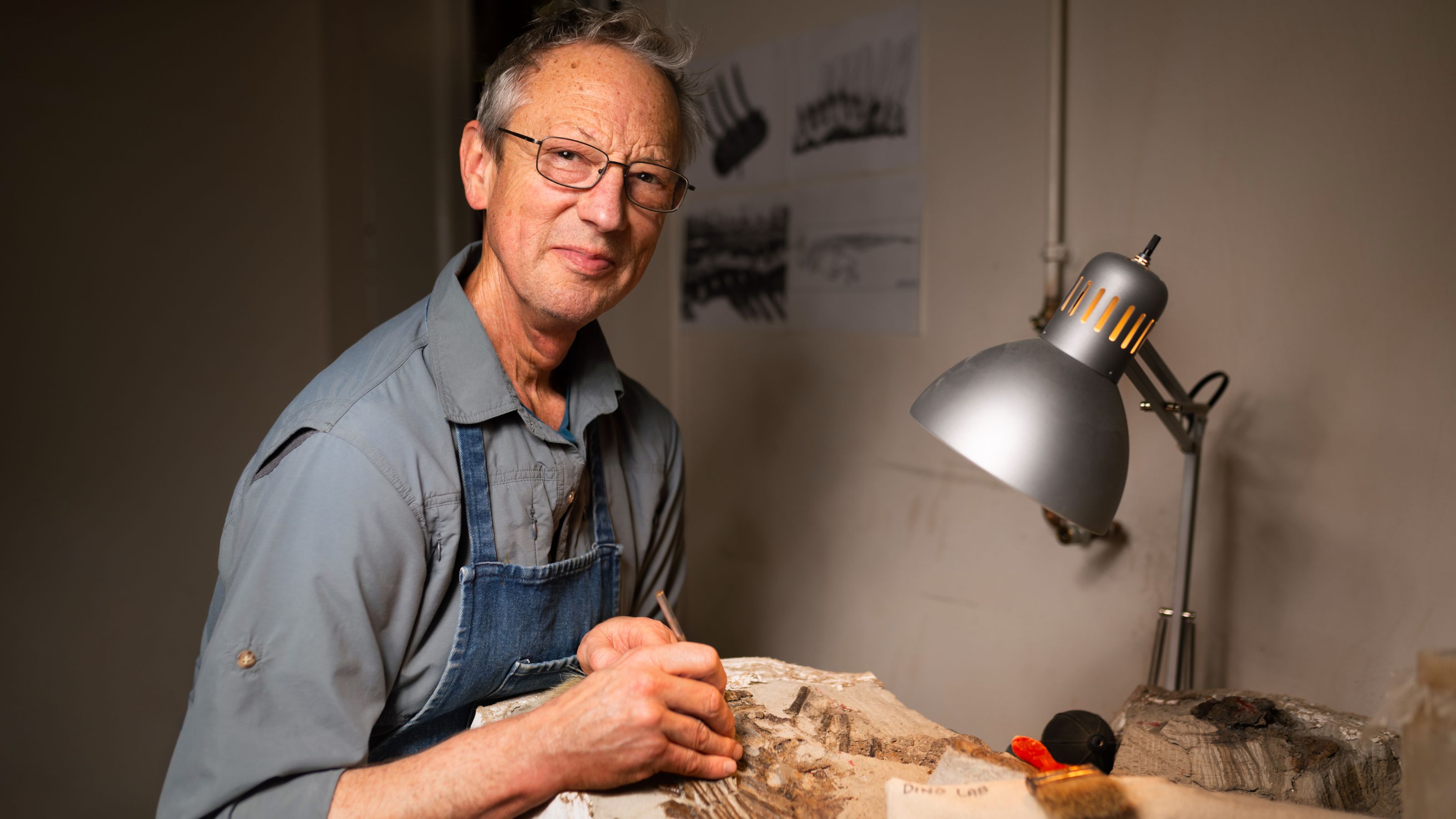 Clive Coy, Chief Technician in the Laboratory for Vertebrate Palaeontology in the Faculty of Science, Department of Biological Sciences, University of Alberta