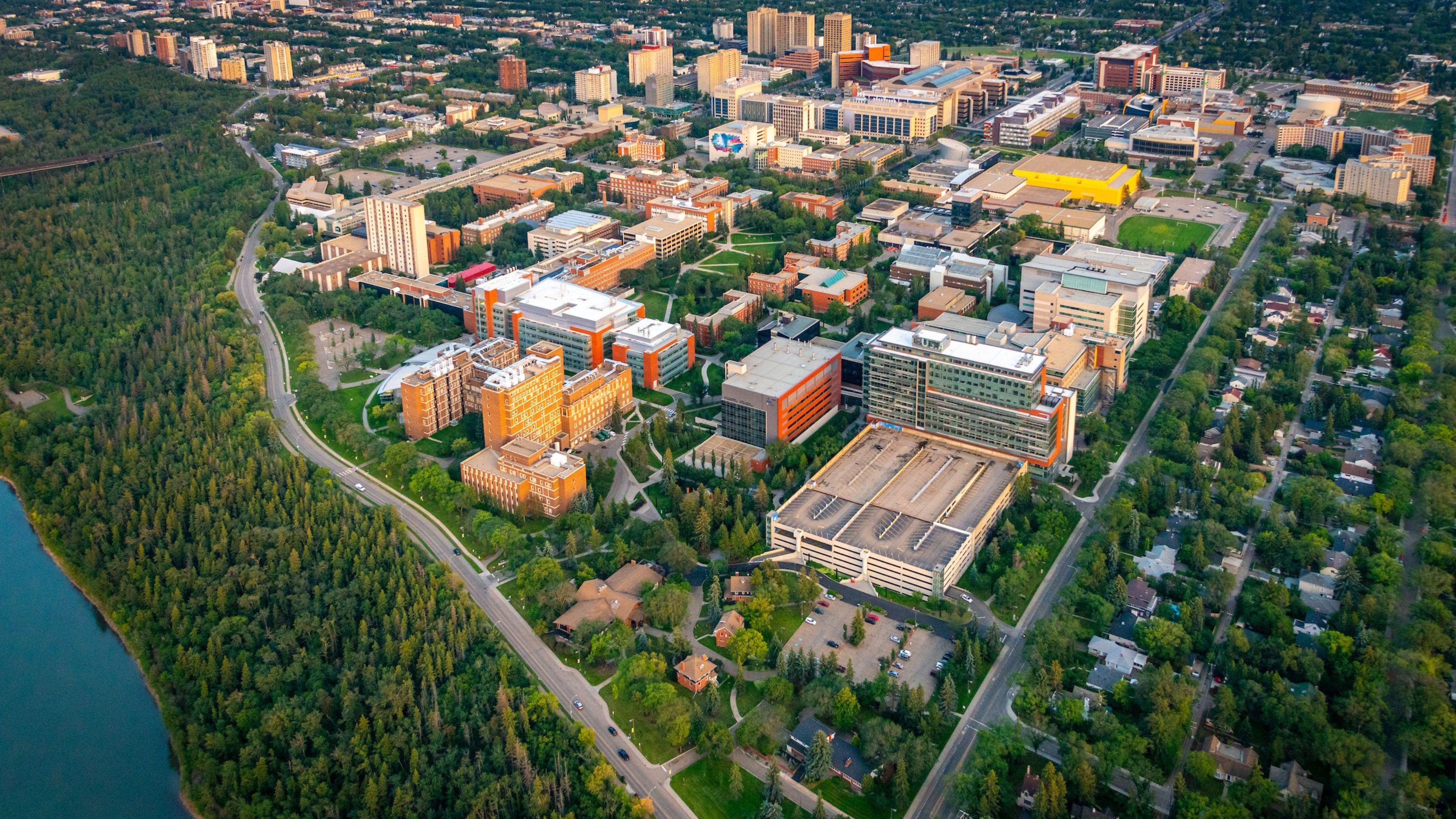 Aerial view of North Campus