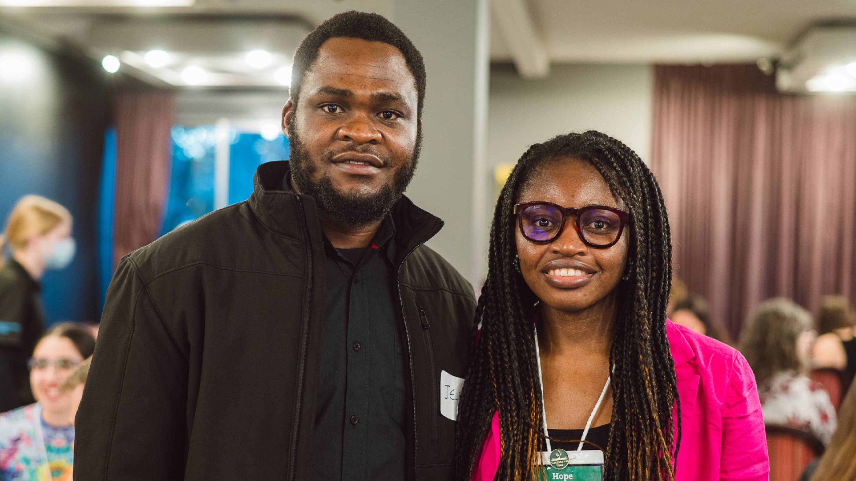 Hope Eze (right), one of the recipients of the Vanier Canada Graduate Scholarship