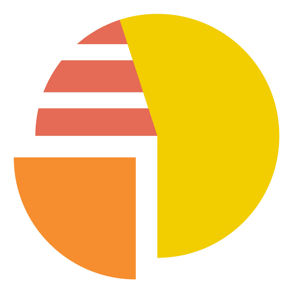 Icon for finance services of a pie chart with multiple different texture