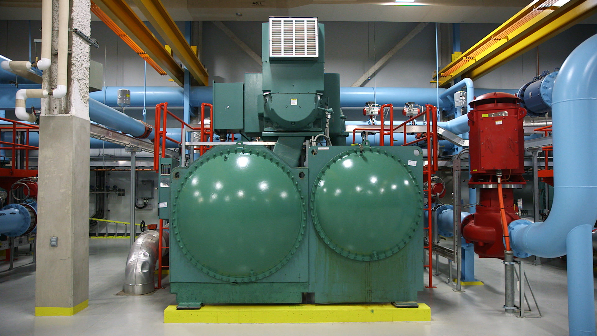 Interior shot of the Utilities cooling systems