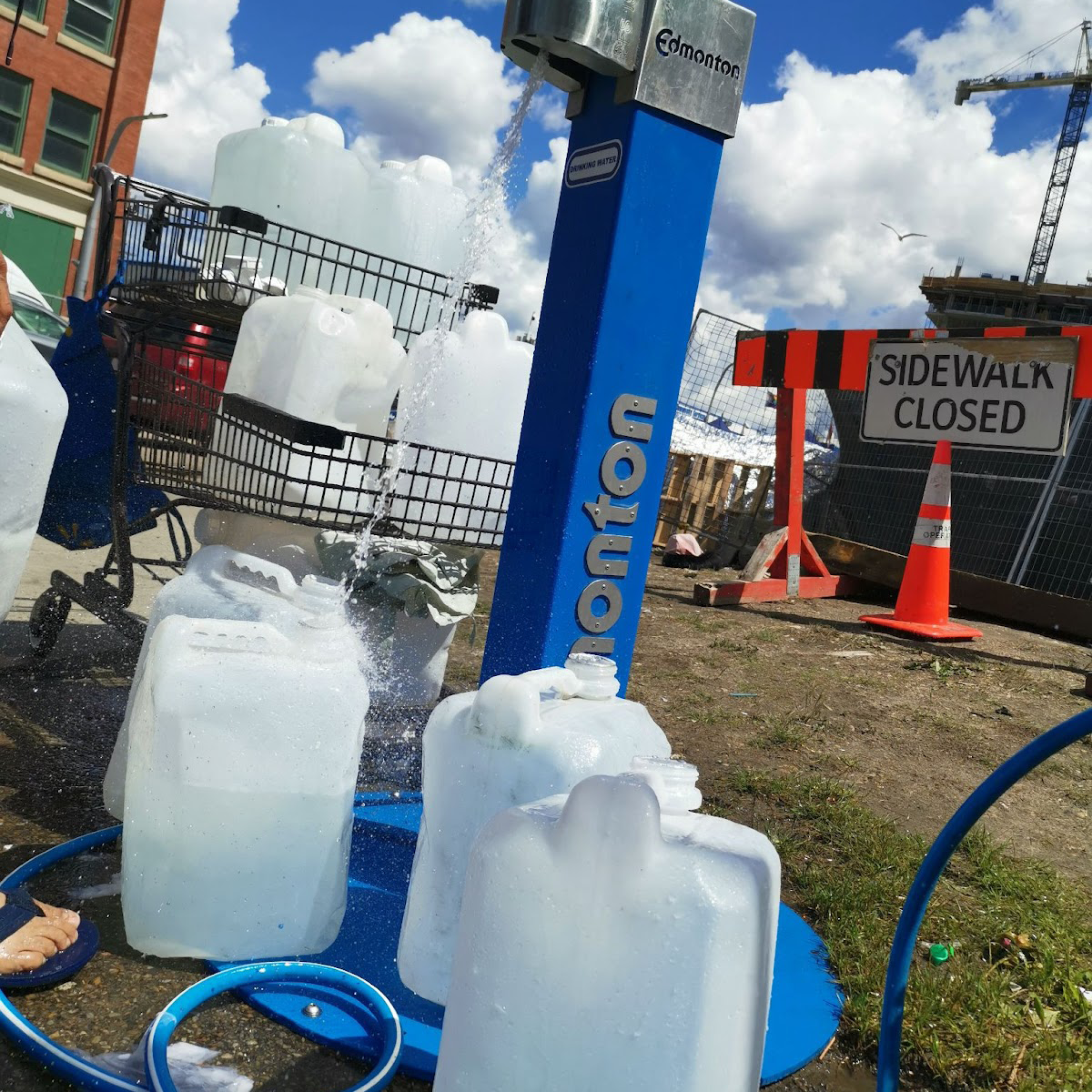 Water pump and jugs